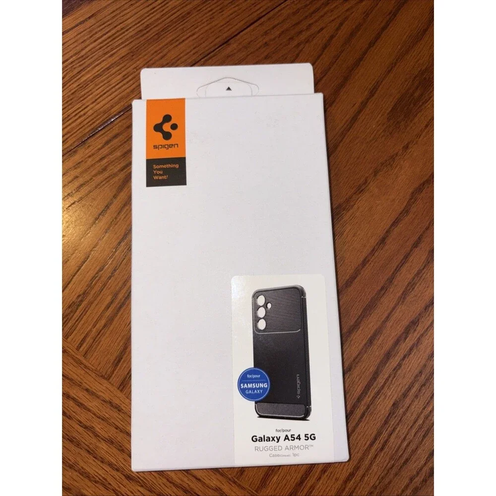 Spigen Rugged Armor ACS05888 V0 Back Case For Galaxy A54  5G or Compatible Black